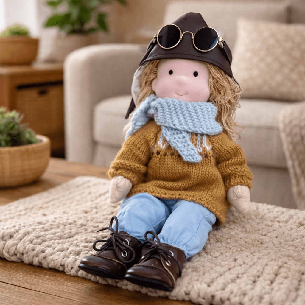 BELLAWOOD – Handmade Waldorf-Inspired Cotton Doll for Creative Play