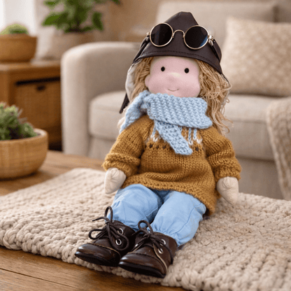 BELLAWOOD – Handmade Waldorf-Inspired Cotton Doll for Creative Play