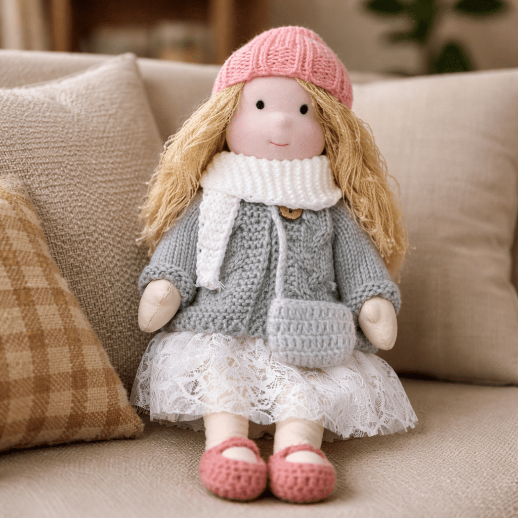 BELLAWOOD – Handmade Waldorf-Inspired Cotton Doll for Creative Play