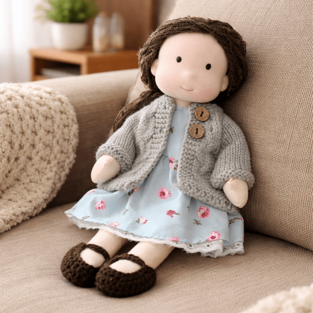 BELLAWOOD – Handmade Waldorf-Inspired Cotton Doll for Creative Play