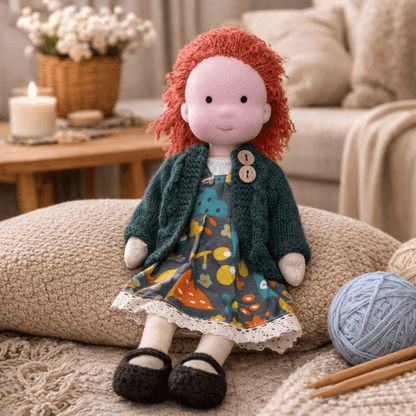 BELLAWOOD – Handmade Waldorf-Inspired Cotton Doll for Creative Play
