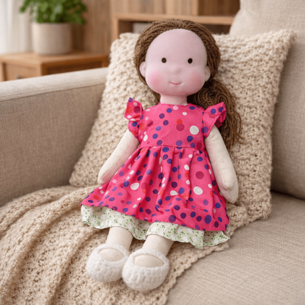 BELLAWOOD – Handmade Waldorf-Inspired Cotton Doll for Creative Play