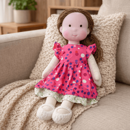 BELLAWOOD – Handmade Waldorf-Inspired Cotton Doll for Creative Play