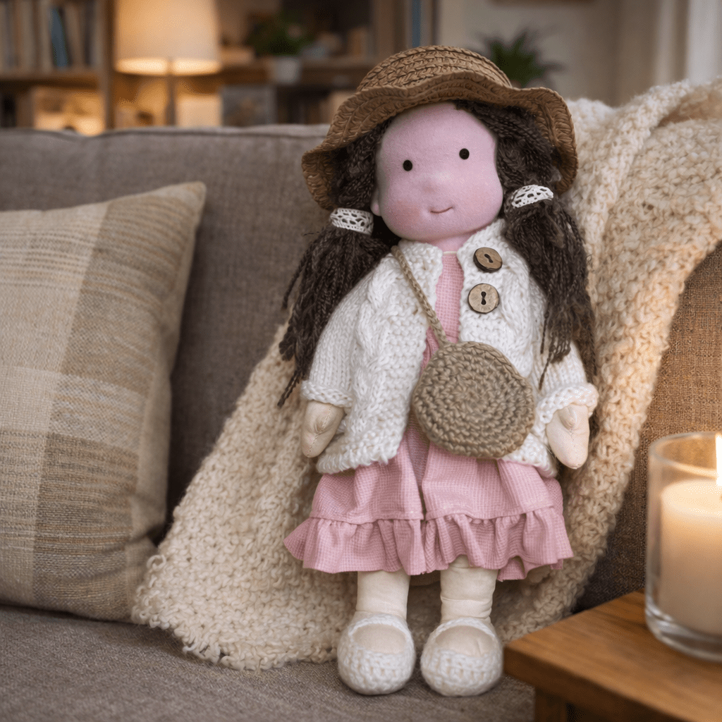 BELLAWOOD – Handmade Waldorf-Inspired Cotton Doll for Creative Play