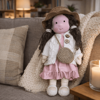 BELLAWOOD – Handmade Waldorf-Inspired Cotton Doll for Creative Play