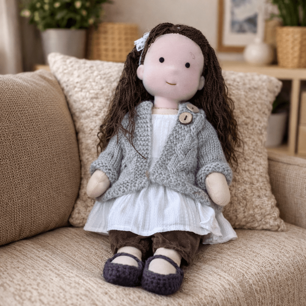 BELLAWOOD – Handmade Waldorf-Inspired Cotton Doll for Creative Play