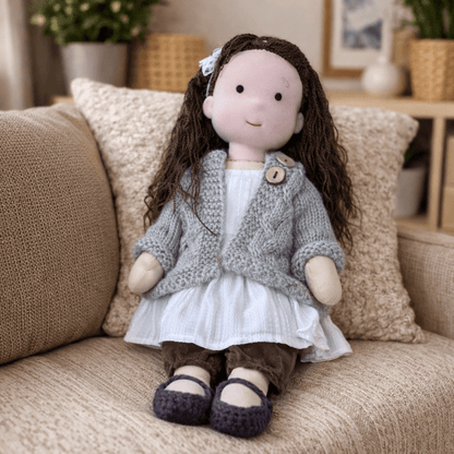 BELLAWOOD – Handmade Waldorf-Inspired Cotton Doll for Creative Play