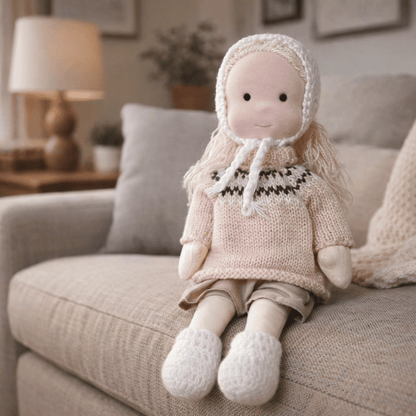 BELLAWOOD – Handmade Waldorf-Inspired Cotton Doll for Creative Play