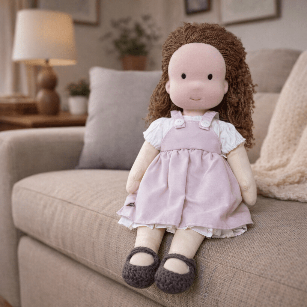 BELLAWOOD – Handmade Waldorf-Inspired Cotton Doll for Creative Play