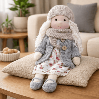 BELLAWOOD – Handmade Waldorf-Inspired Cotton Doll for Creative Play