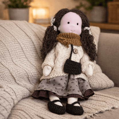 BELLAWOOD – Handmade Waldorf-Inspired Cotton Doll for Creative Play