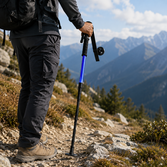 SUMMITFLOW – Shock-Absorbing Trekking Poles for Outdoor Hike Exploration