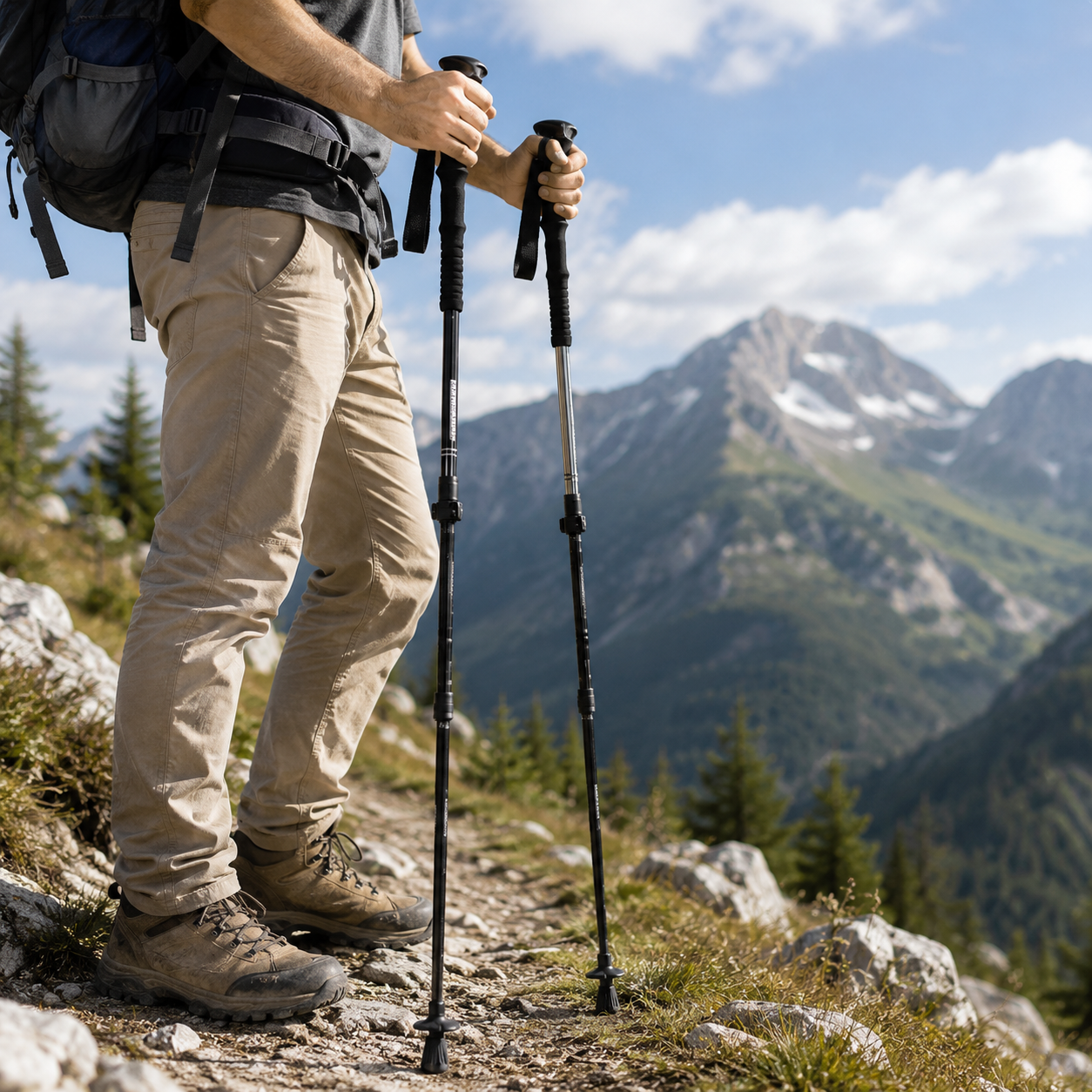 MOUNTRAIL – Adjustable Trekking Poles for Hiking and Outdoor Exploration
