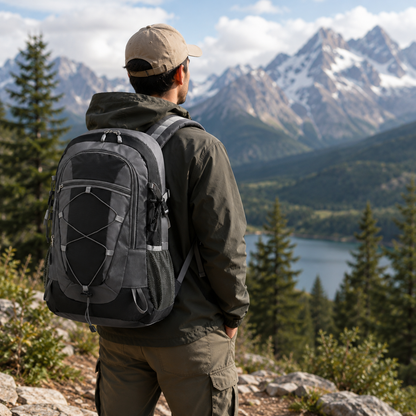 TREKVAULT – Outdoor Adventure Backpack for Hiking and Travel Storage