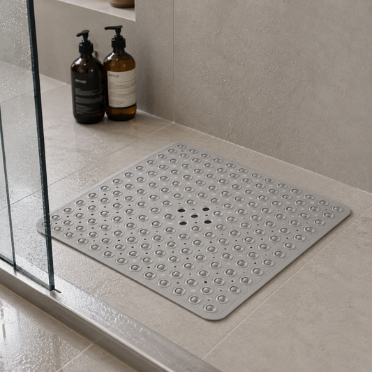 SUCTIONORA – Shower Safety Mat with Large Suction Cups for Stability