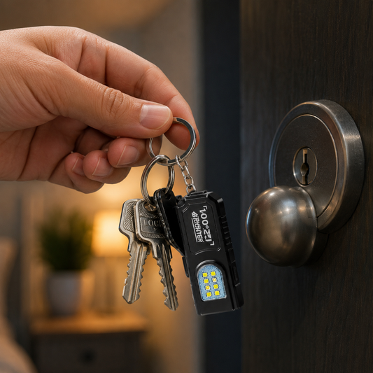 LUMITREK – Rechargeable Clip-On Light for Hands-Free Outdoor Visibility and Hike Safety