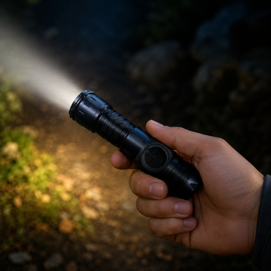 BEAMFORGE – Rechargeable Tactical Flashlight for Outdoor, Hike and Emergency Use