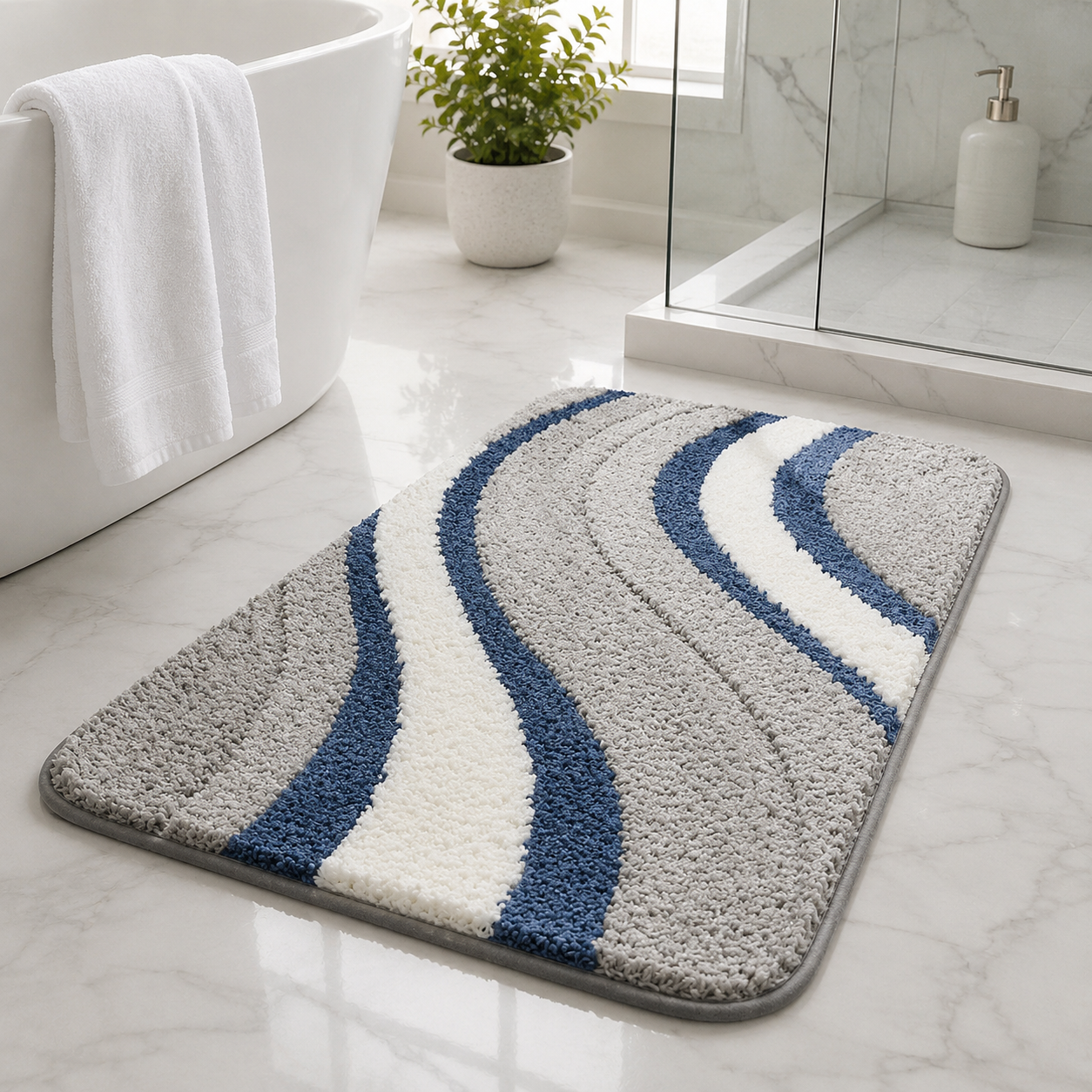 EARTHORA – Organic Style Bath Mat for Natural Home Decor