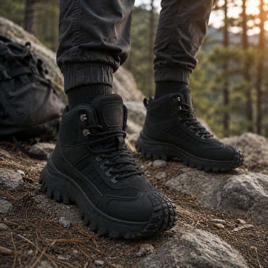 TRAILPEAK – High-Top Hiking Shoes for Outdoor Adventures and Daily Comfort
