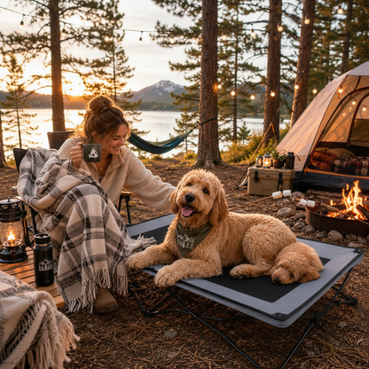 OUTDOORPAWS – Portable Pet Bed for Adventures and Getaways