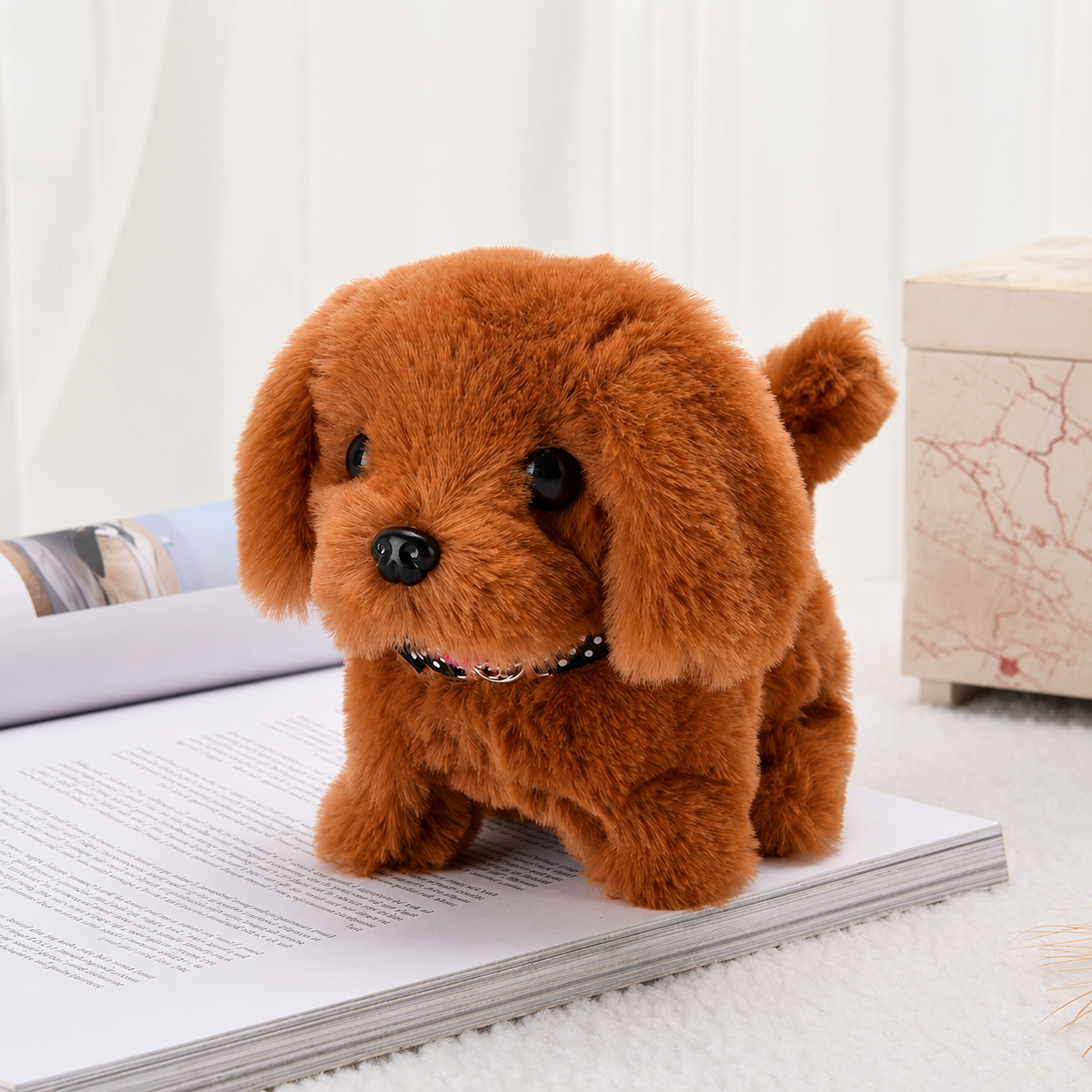 PUPPYMATE – Interactive Plush Puppy Walking Barking Pet Toy