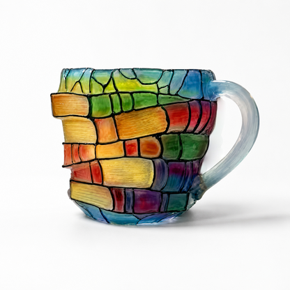 LITERIVA – Glass Book Mug Literary Style Coffee Cup