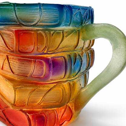 LITERIVA – Glass Book Mug Literary Style Coffee Cup