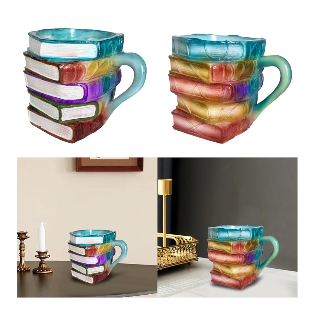 LITERIVA – Glass Book Mug Literary Style Coffee Cup