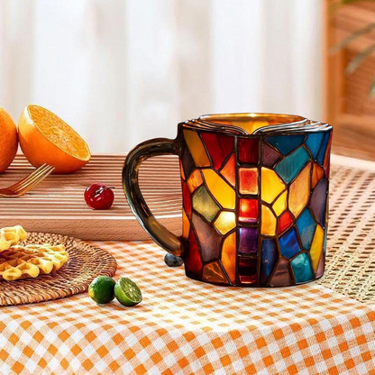 LITERIVA – Glass Book Mug Literary Style Coffee Cup