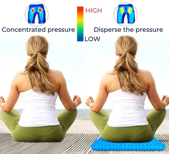 ComfortEase - Orthopedic Gel Seat Cushion for Tailbone & Lumbar Support 7
