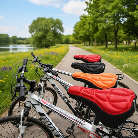 ComfortRide Gel Bike Seat Cover - Padded Cushion for Ultimate Comfort and Breathability 1