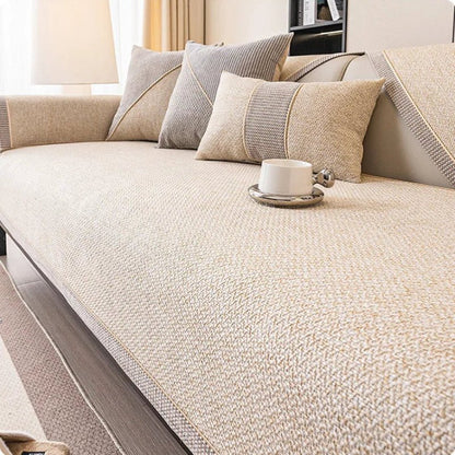 Comfortweft - Breathable Non-Slip Cotton-Linen Sofa Cover for All Seasons 8