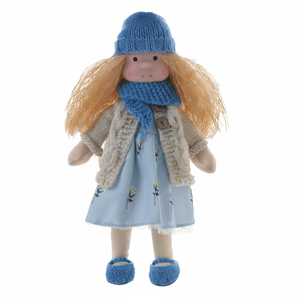 BELLAWOOD – Handmade Waldorf-Inspired Cotton Doll for Creative Play
