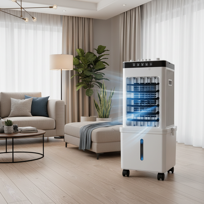 COOLMIST – Mobile 3-in-1 Air Cooler for Flexible Home Cooling and Freshness