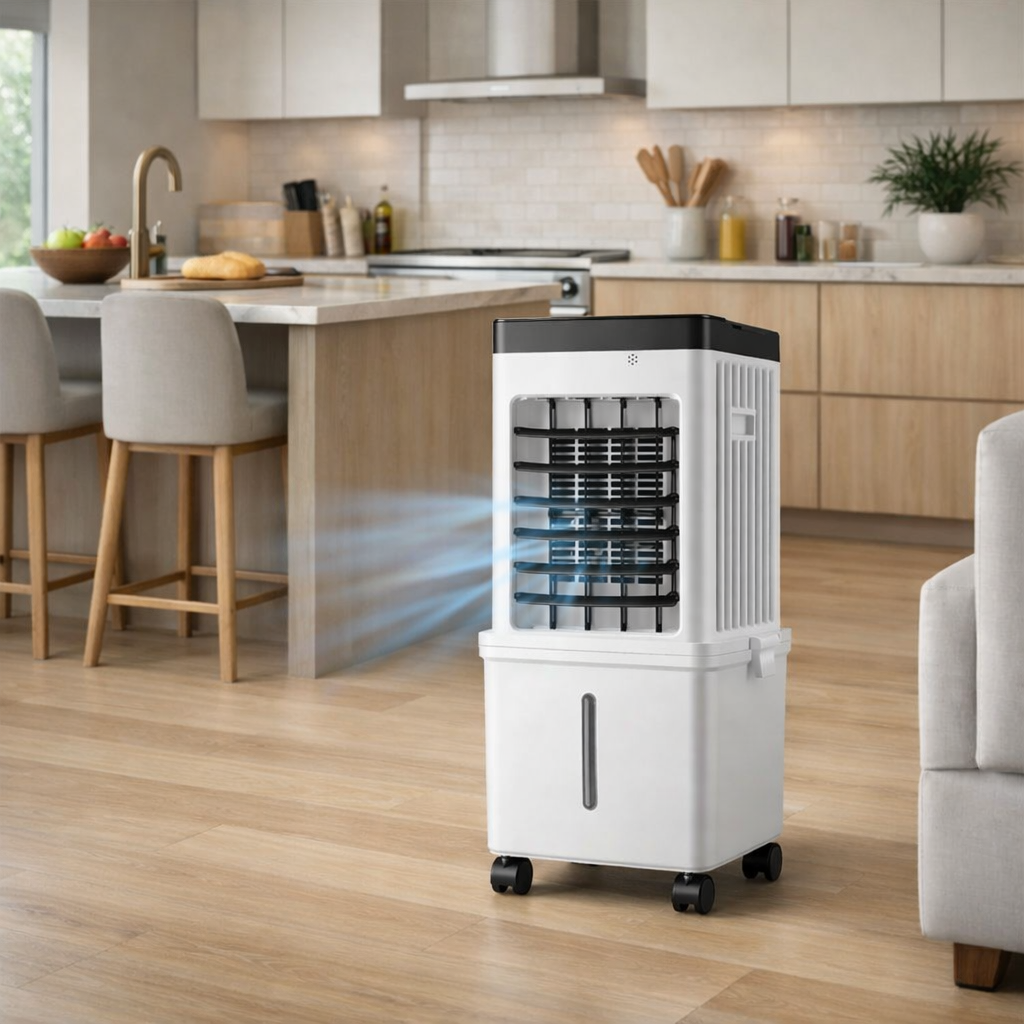COOLMIST – Mobile 3-in-1 Air Cooler for Flexible Home Cooling and Freshness