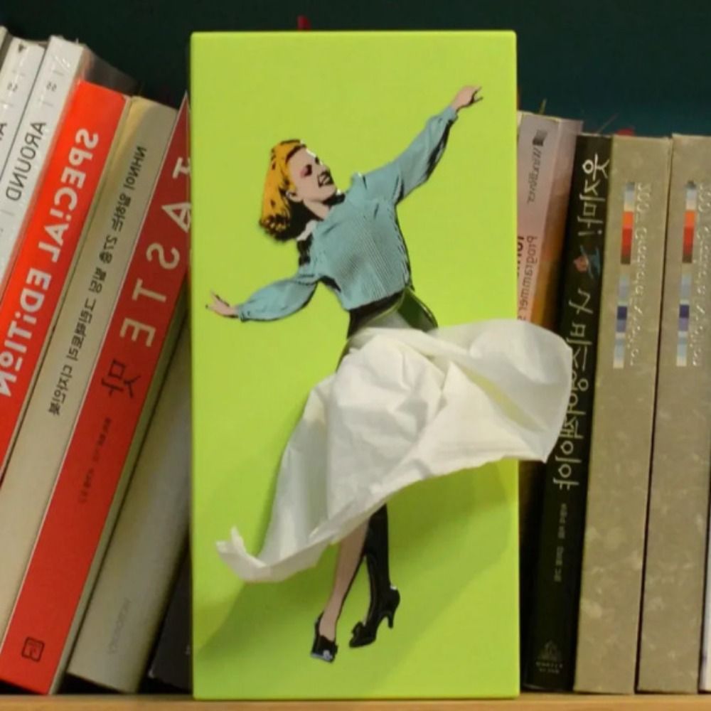 Creative Flying Skirt Tissue Box Cover - Whimsical Tissue Holder for Home Décor 1