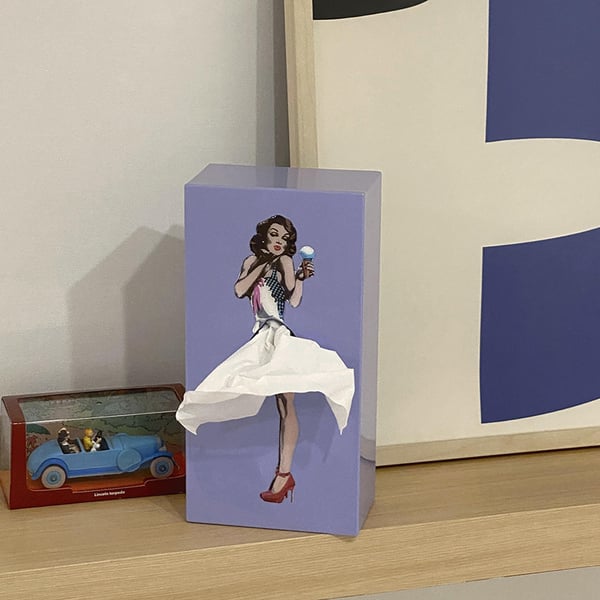 Creative Flying Skirt Tissue Box Cover - Whimsical Tissue Holder for Home Décor 6