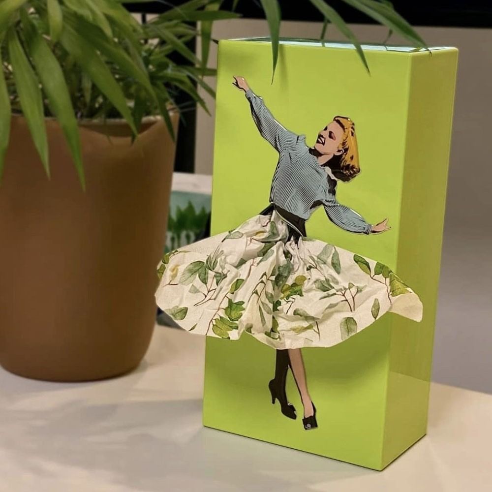 Creative Flying Skirt Tissue Box Cover - Whimsical Tissue Holder for Home Décor 8