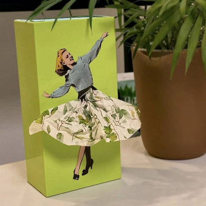 Creative Flying Skirt Tissue Box Cover - Whimsical Tissue Holder for Home Décor 8