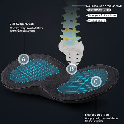 DRIVERLIFT - Ergonomic Car Seat Cushion for Height Boost & Comfort 6