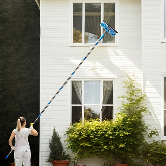 VIEWSHINE – 2-in-1 High Window Cleaning Kit with Extendable Pole & Squeegee