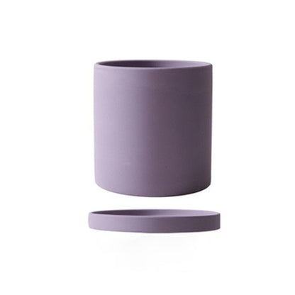 Elegant White Ceramic Flowerpot - Minimalist Design for Modern Home Décor 10