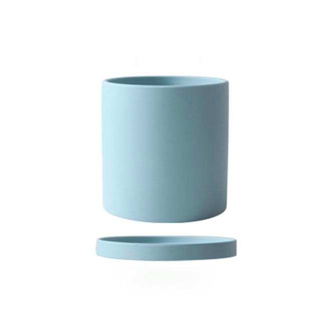 Elegant White Ceramic Flowerpot - Minimalist Design for Modern Home Décor 11