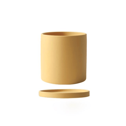 Elegant White Ceramic Flowerpot - Minimalist Design for Modern Home Décor 12
