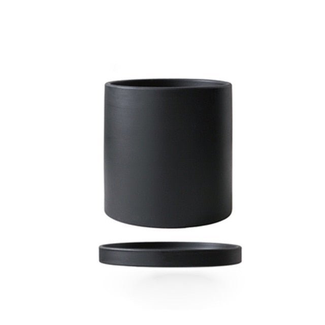 Elegant White Ceramic Flowerpot - Minimalist Design for Modern Home Décor 16