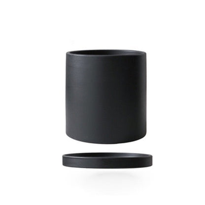 Elegant White Ceramic Flowerpot - Minimalist Design for Modern Home Décor 16