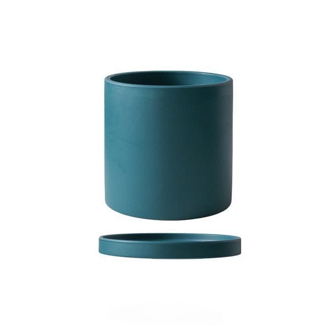 Elegant White Ceramic Flowerpot - Minimalist Design for Modern Home Décor 18