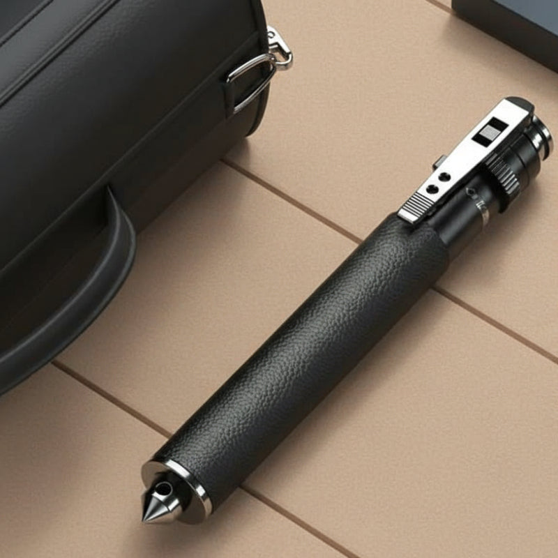 Ergonomic Self-Defense Walking Stick - Adjustable Height & Durable Grip 1