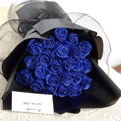 ROSEFLEUR – Artificial Glitter Rose Designed for Long-Lasting Elegance and Home Decor