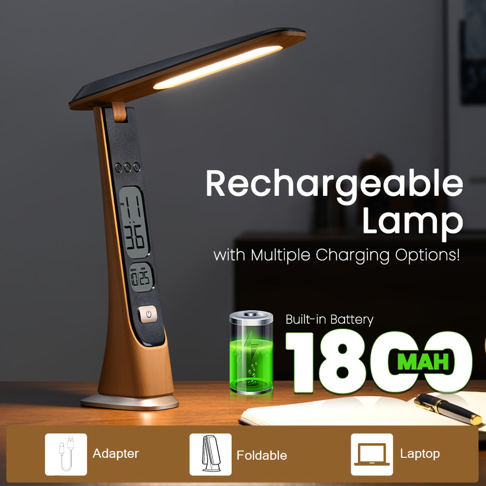 FLEXILUX - Rechargeable Table Lamp with Adjustable Brightness & Foldable Design 1